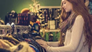 girl choosing clothes