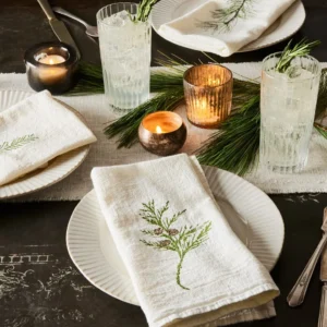 napkins on dining table