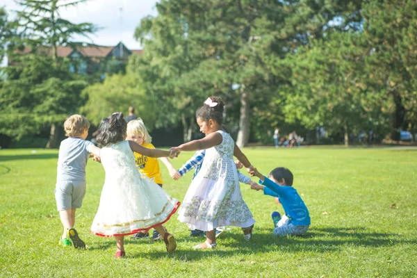 kids playing in playground